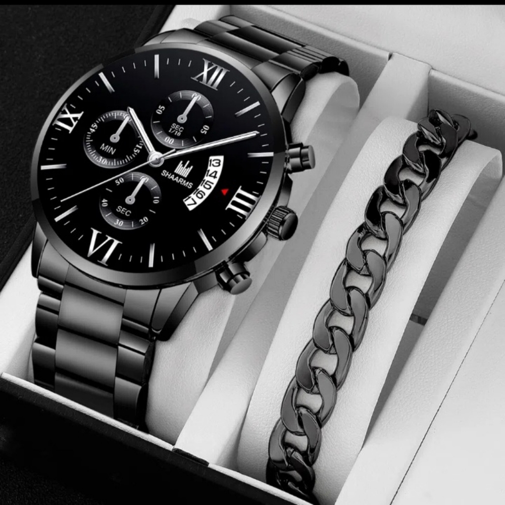 Mens stainless steel set